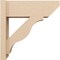 Ekena Millwork 8-in W x 22-in D x 22-in H Funston Slat Rough Cedar Woodgrain TimberThane Outlooker, Primed Tan OUTUR080X22X22FST24RCPR - alternate 4